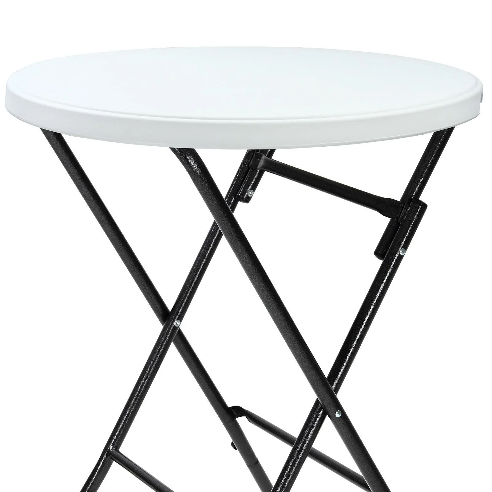 Bartbare Kunststoffklappbar Ø80cm weiß - 0