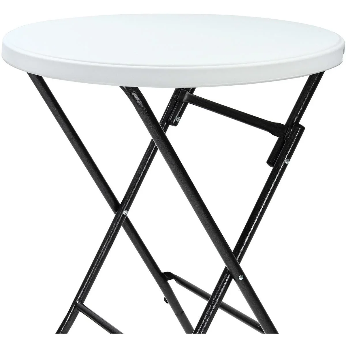 Bartbare Kunststoffklappbar Ø80cm weiß - 1