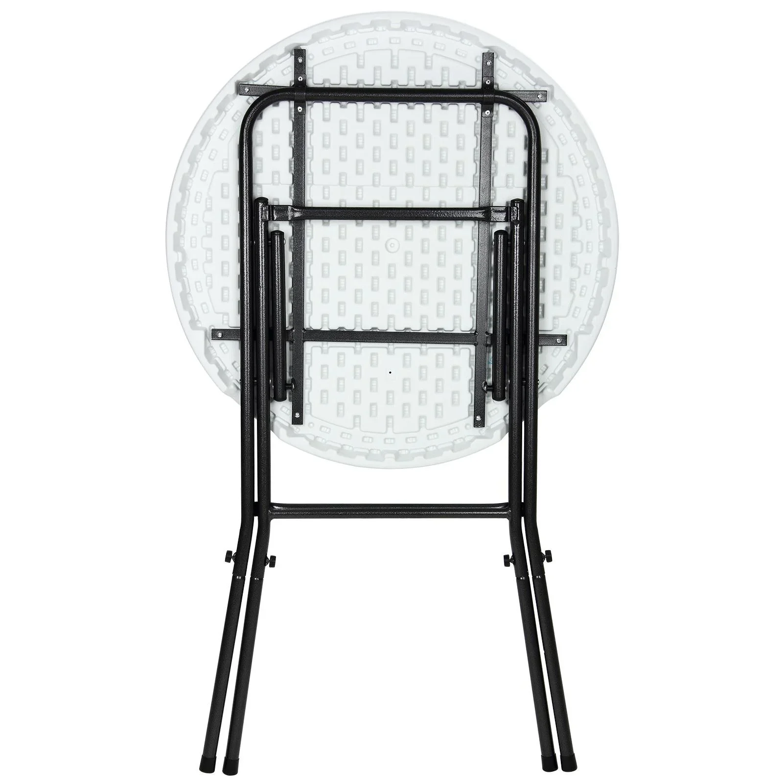 Bartbare Kunststoffklappbar Ø80cm weiß - 3