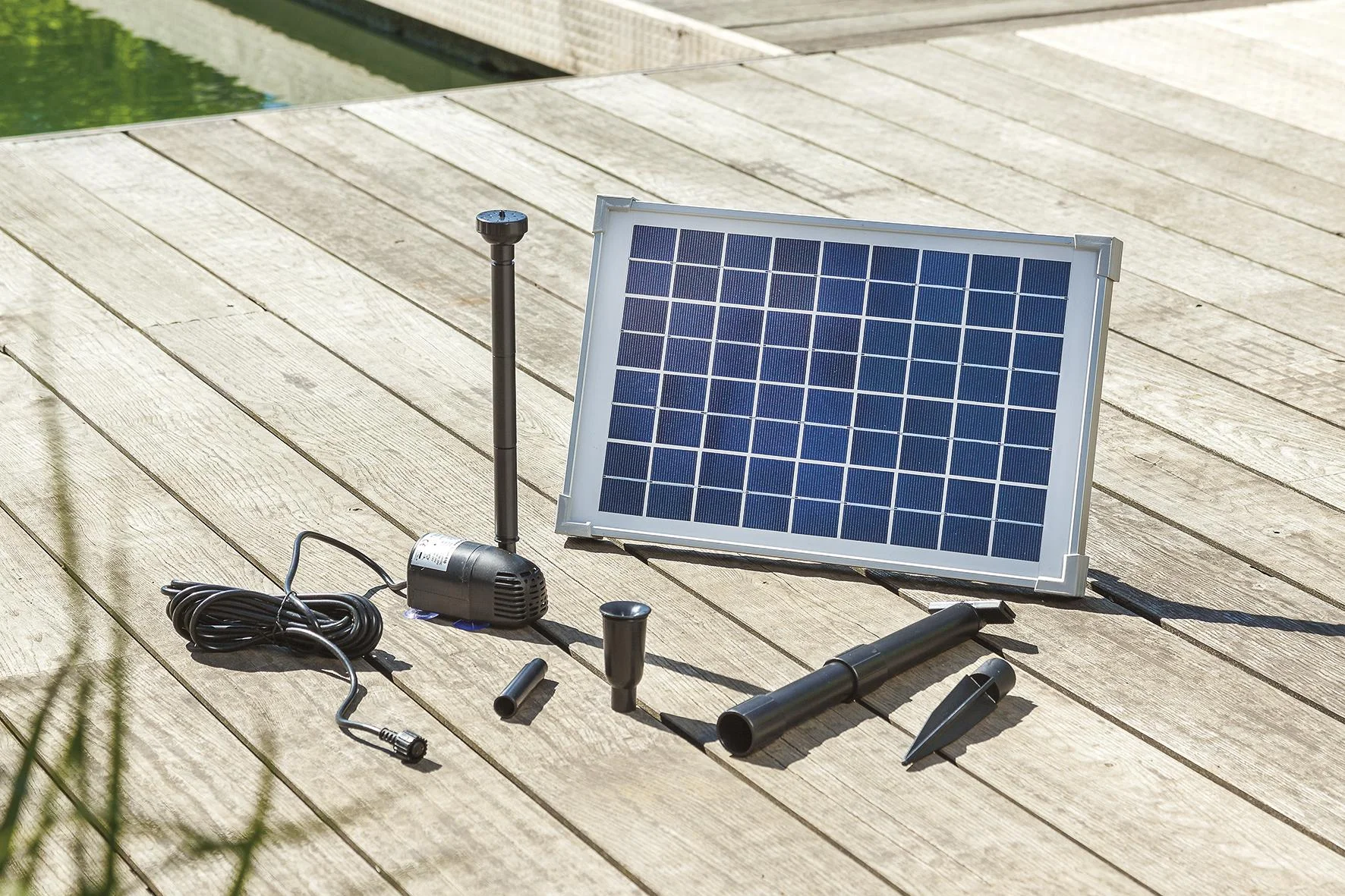 Solarpumpensystem "Splash" mit 10 W Solarmodul, 610 l/h, max. 150 cm - 1