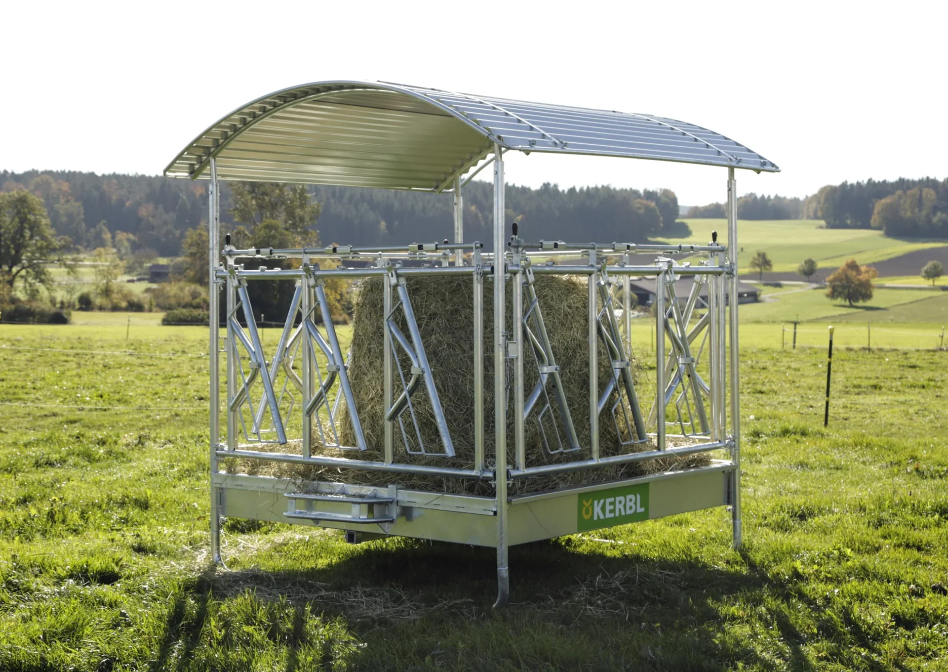 Viereckraufe "Standard" mit Selbstfangfressgitter - 1