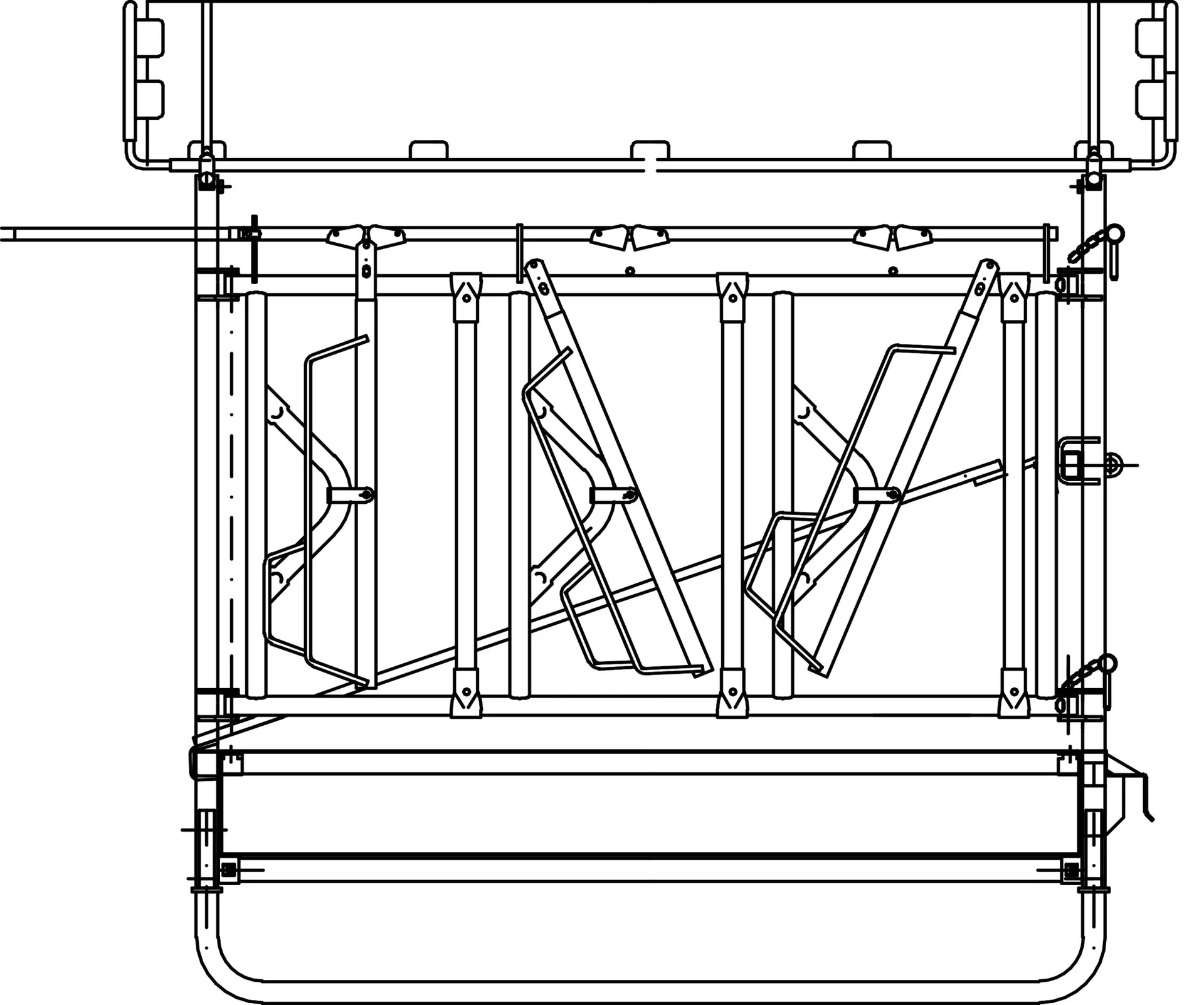 Viereckraufe "Standard" mit Selbstfangfressgitter - 5