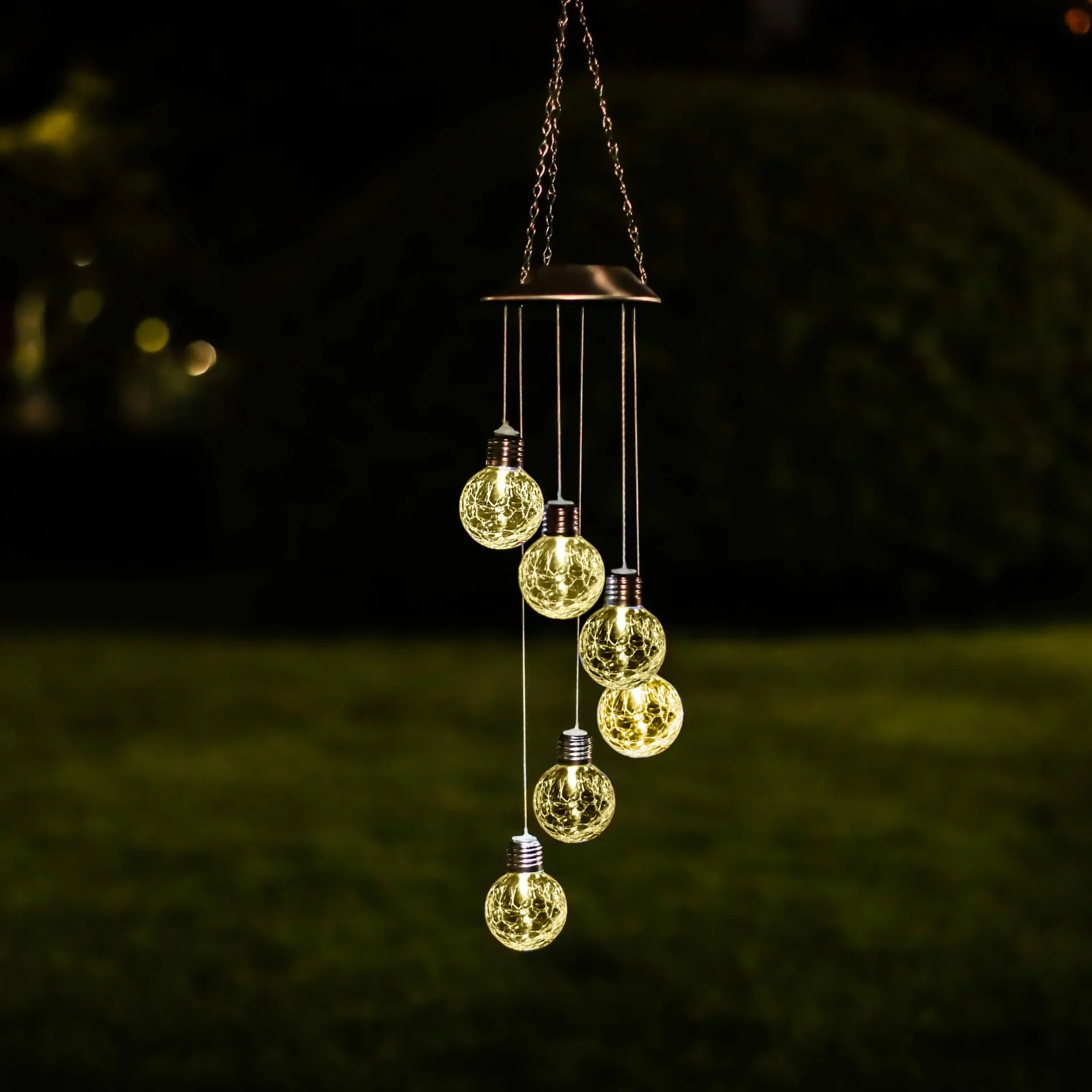 LED Solar Leuchten mit warm weißen Licht - 1