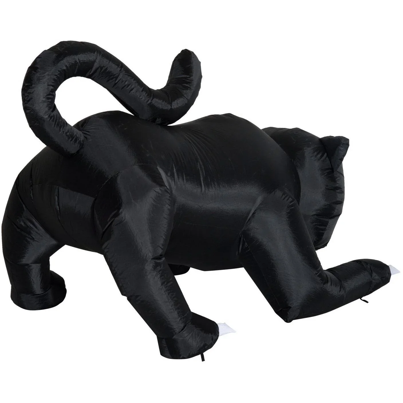 Aufblasbare Katze Halloween Figur Deko mit LED schwarz - 1
