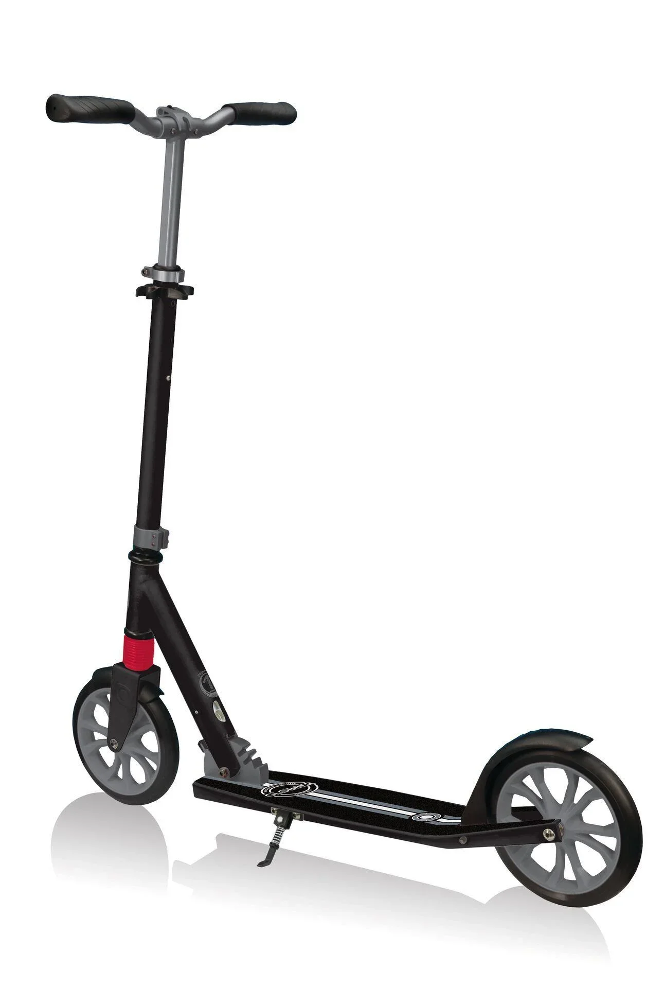 NL 205 Tretroller, 205 mm, ABEC 7, höhenverstellbar, Frontfederung, Klappmechanismus, schwarz-grau - 8