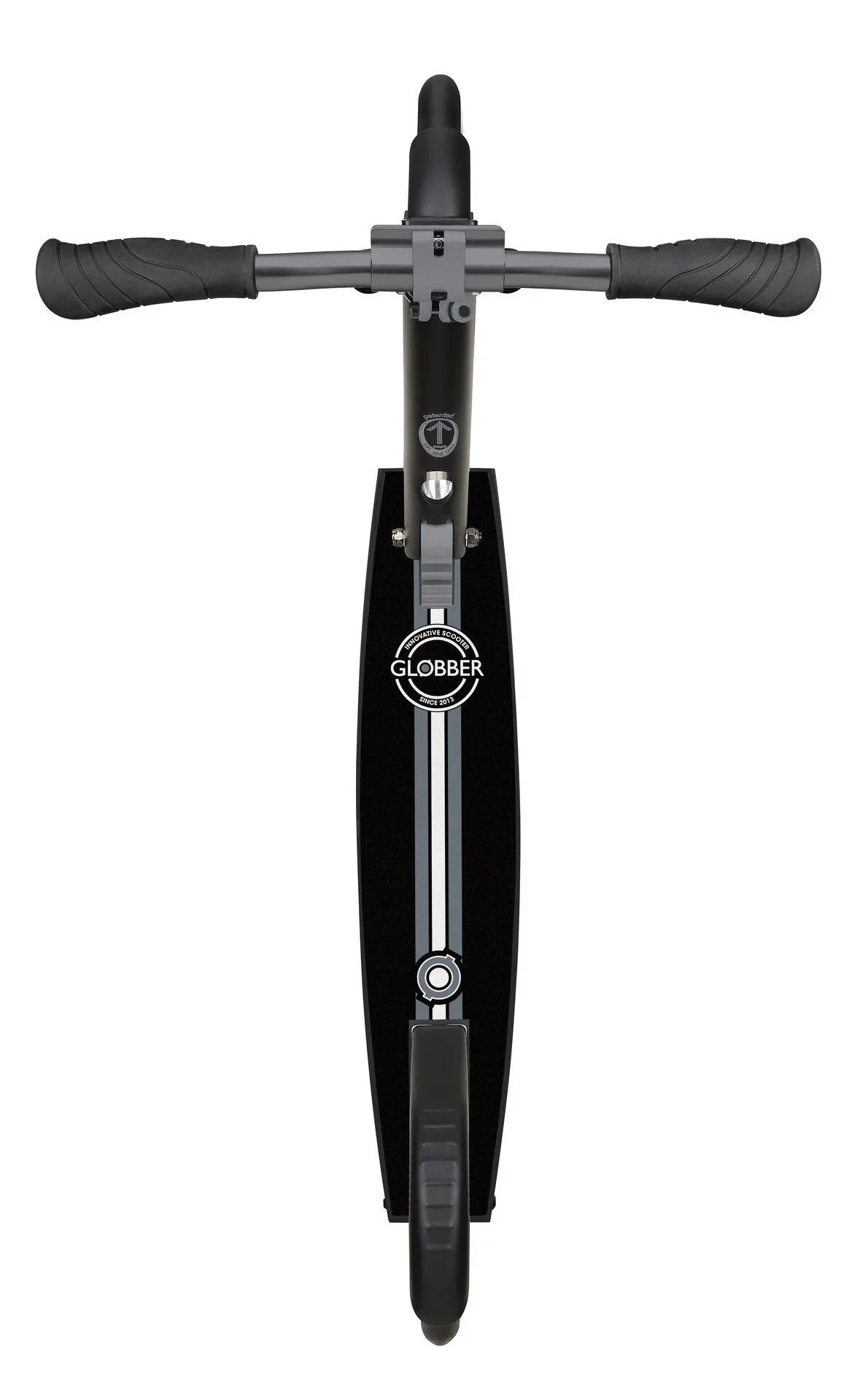 NL 205 Tretroller, 205 mm, ABEC 7, höhenverstellbar, Frontfederung, Klappmechanismus, schwarz-grau - 9