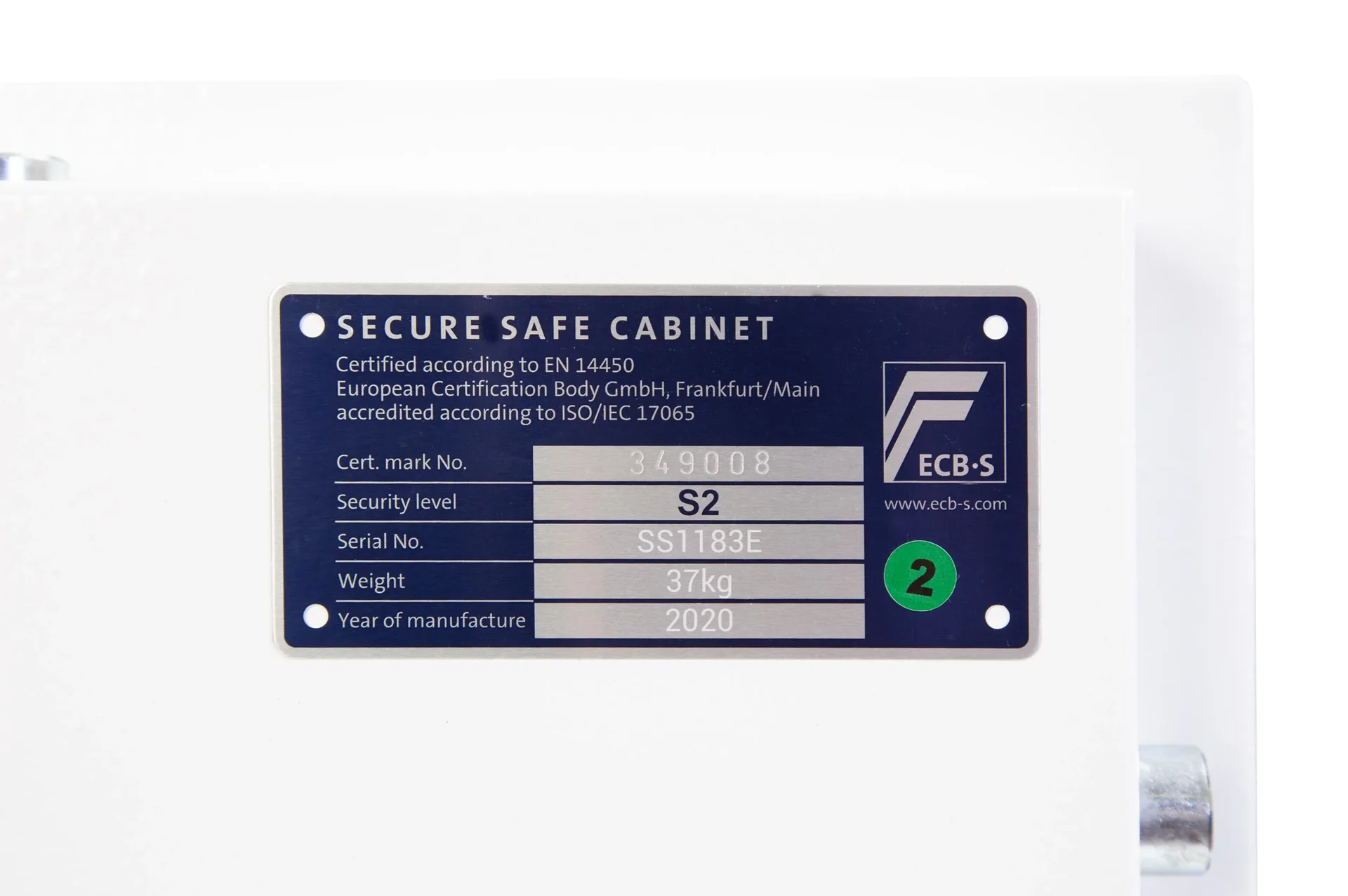 Sicherheitstresor Fortress Größe 3 S2 mit elektronischem Schloss - 7