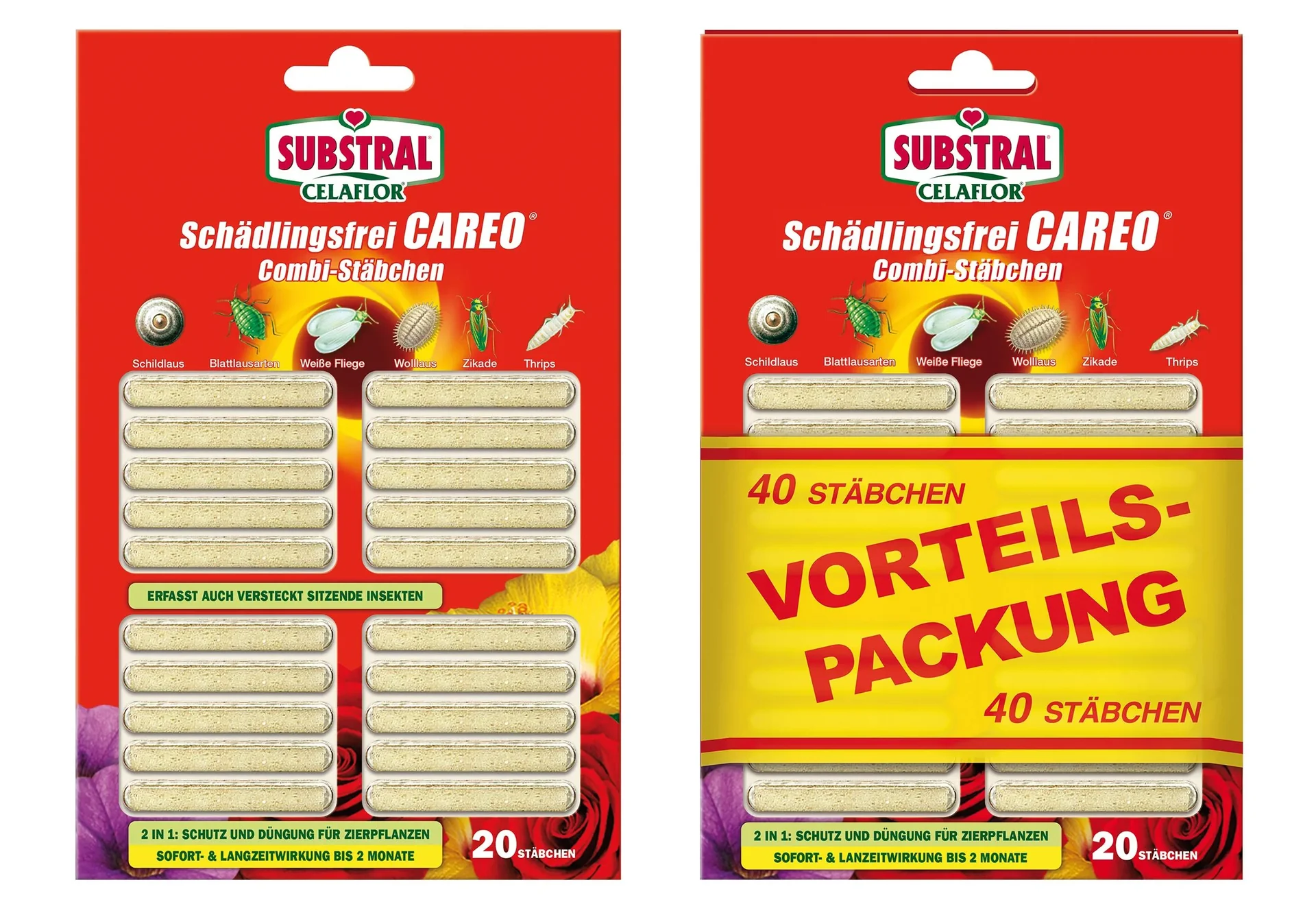 Schädlingsfrei Careo Combi Stäbchen 40 Stück - 0