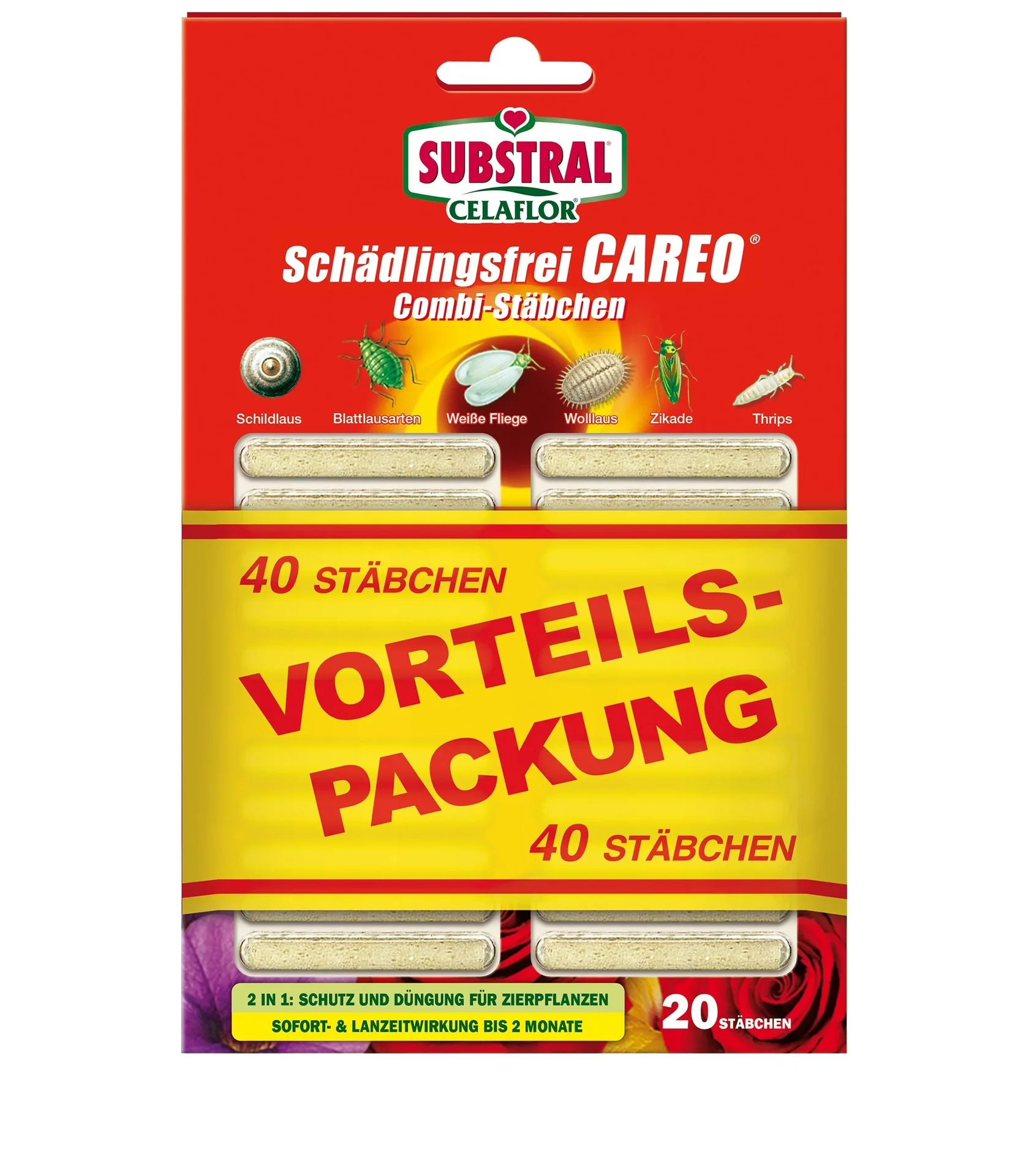 Schädlingsfrei Careo Combi Stäbchen 40 Stück - 1