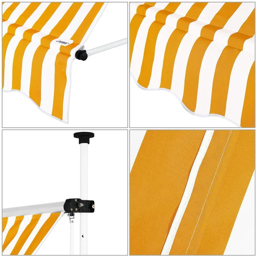 Klem Baldachin gelb/weiß 300cm - 4