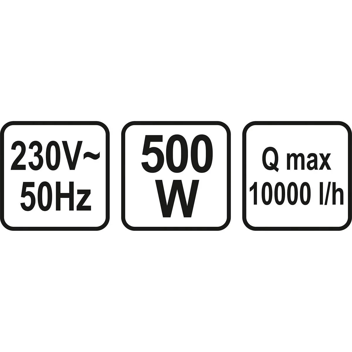 Unterwasserpumpe - 500W - 10.000l/h - 2