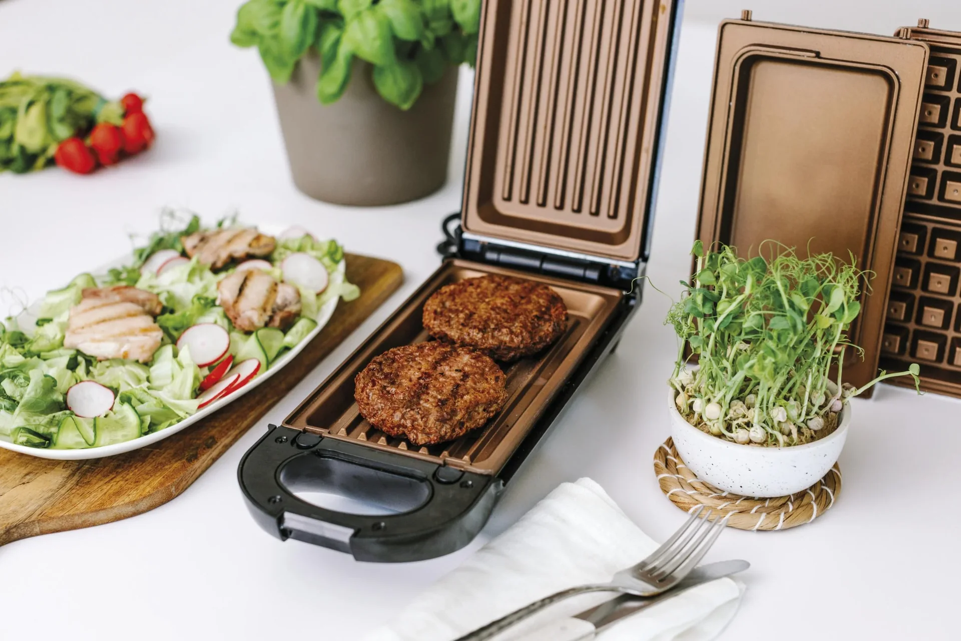 Copperline Flipswitch Multifunktionsgrill, 800 W inklusive Rezeptheft - 6