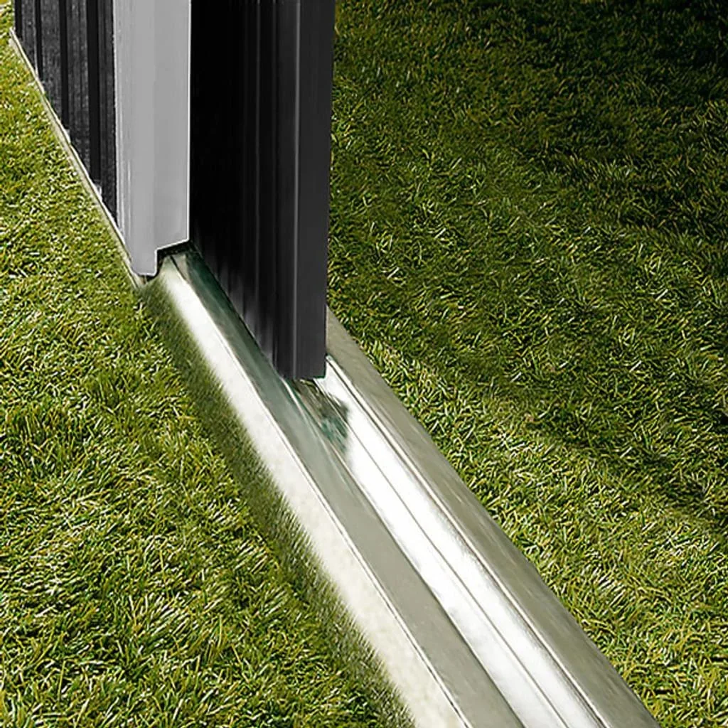 Gartenhaus - 2,52m³ - Metall - anthrazit - 162 x 86 x 181cm - 5