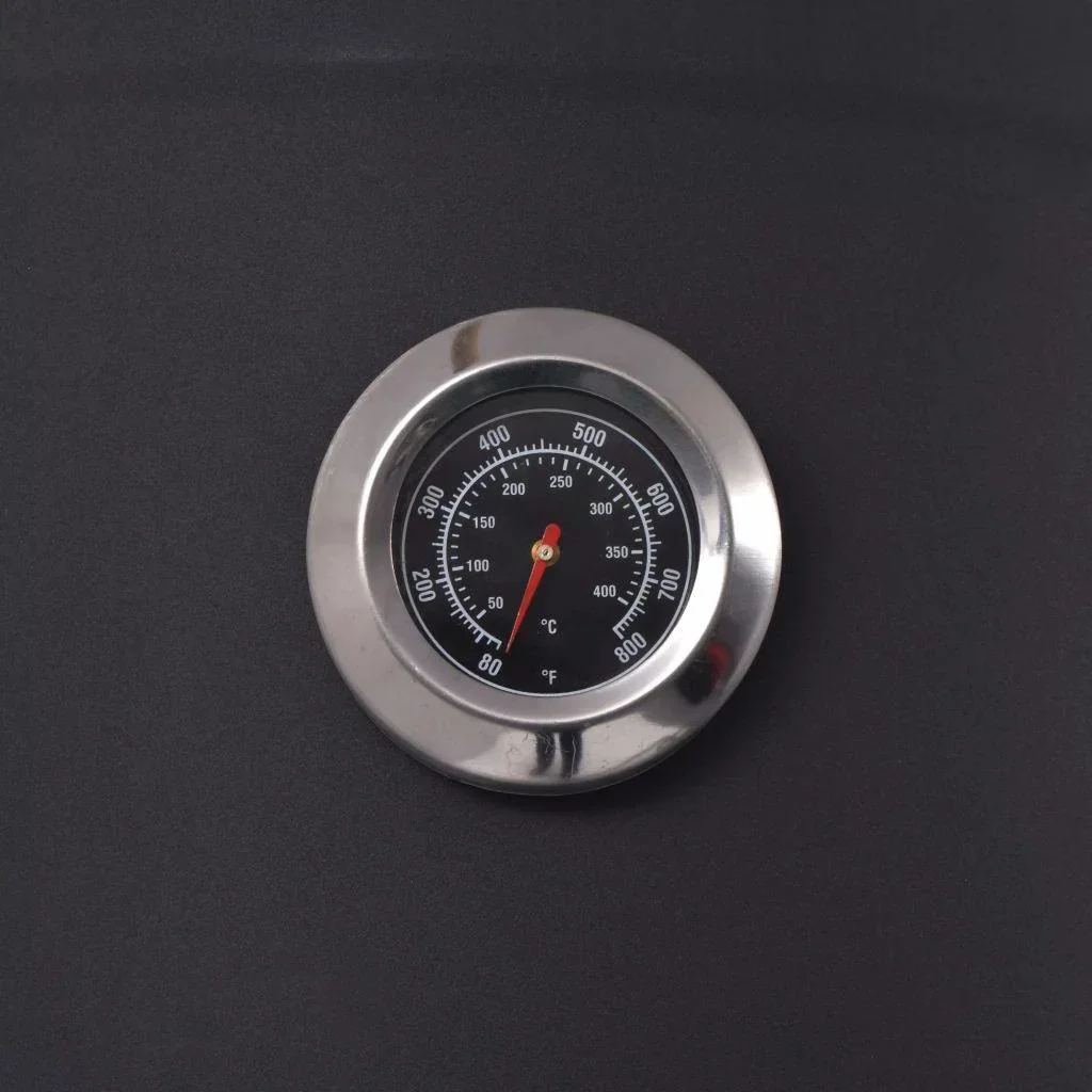 Holzkohlegrill mit unterer Ablage XXL schwarz - 0