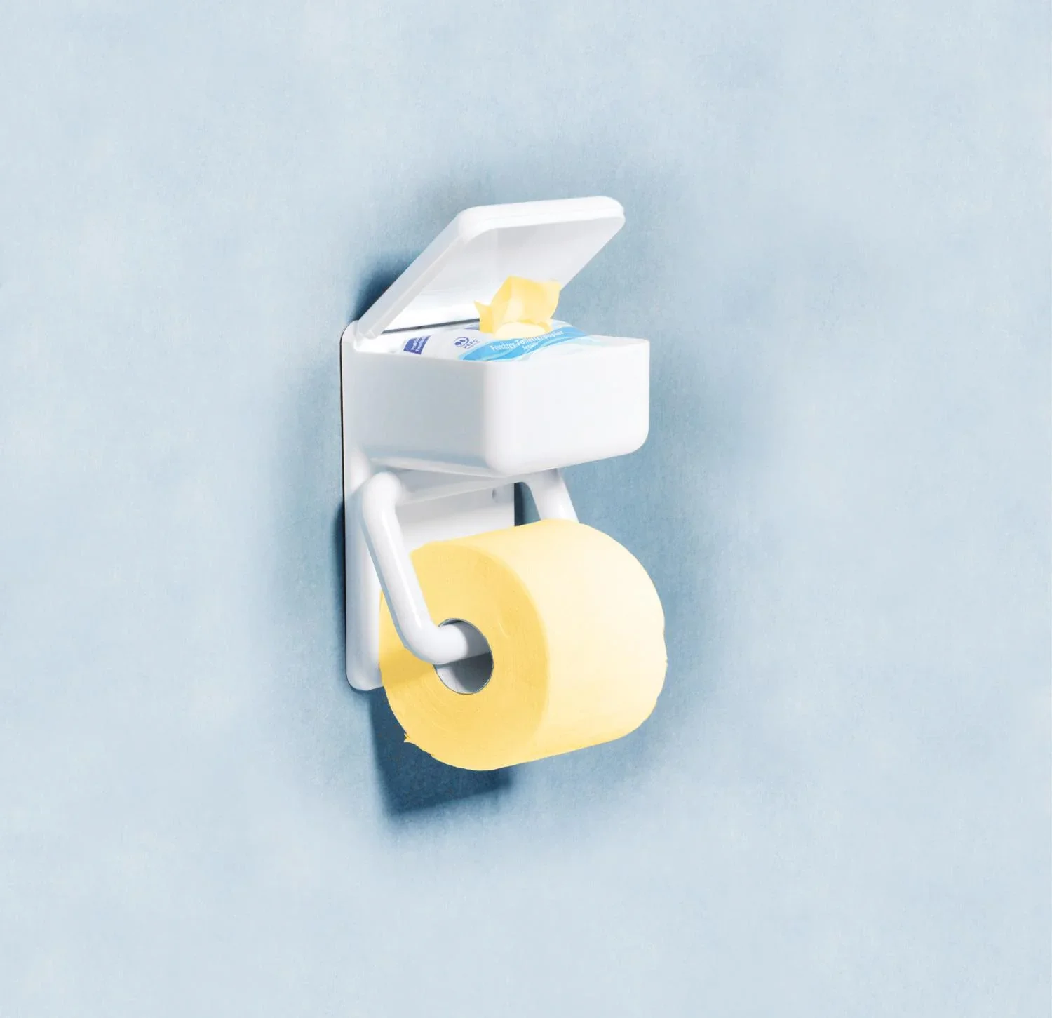 Duo WC-Papierhalter, mit Feuchttuchbox - 2