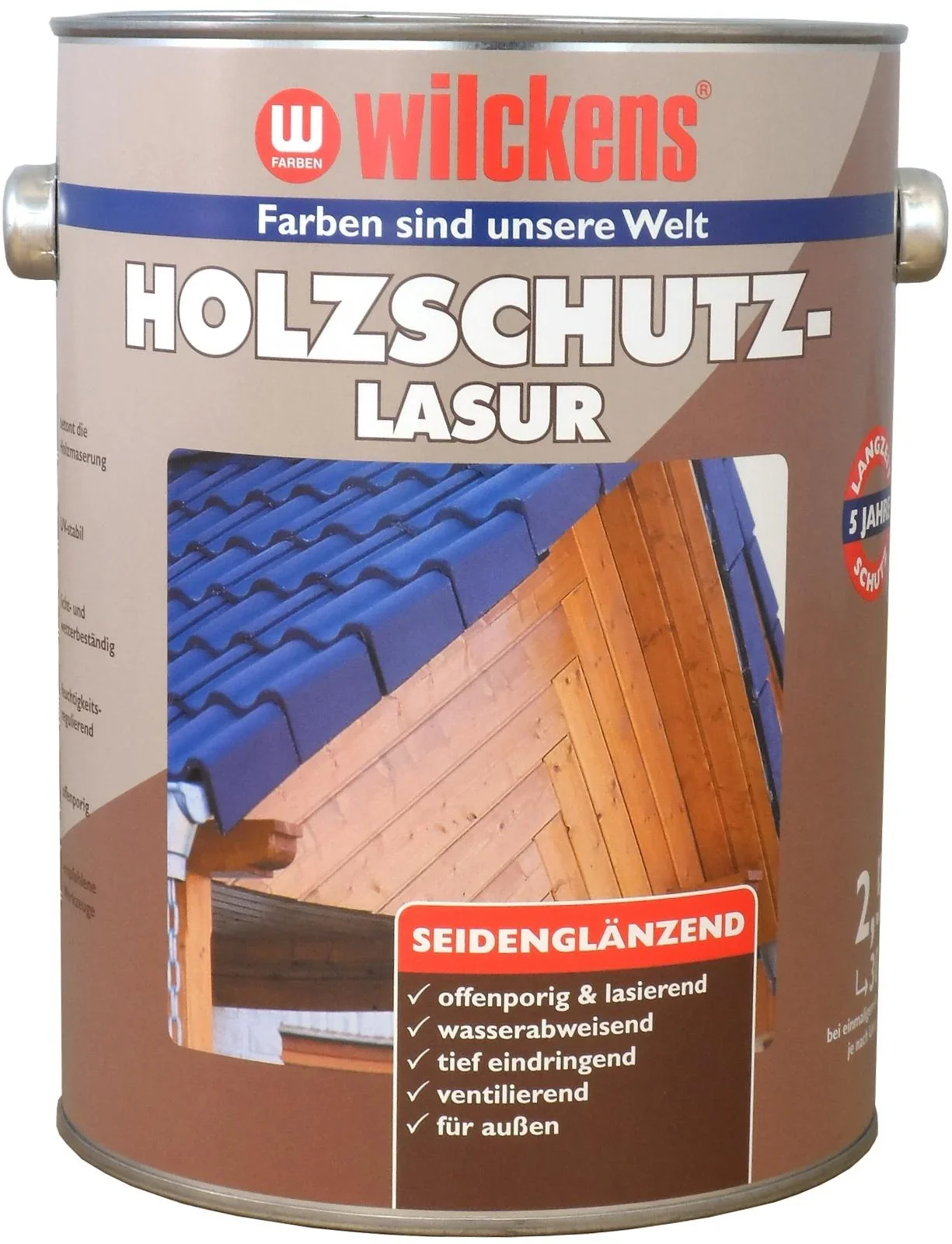 Holzschutzlasur Eiche 2500 ml - 0