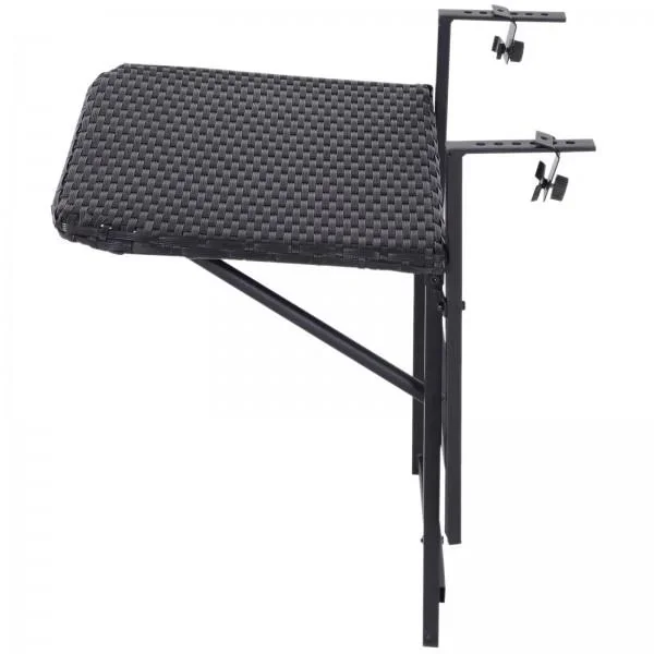 Polyrattan Balkonhängetisch 58x55cm Balkontisch Klapptisch - 6