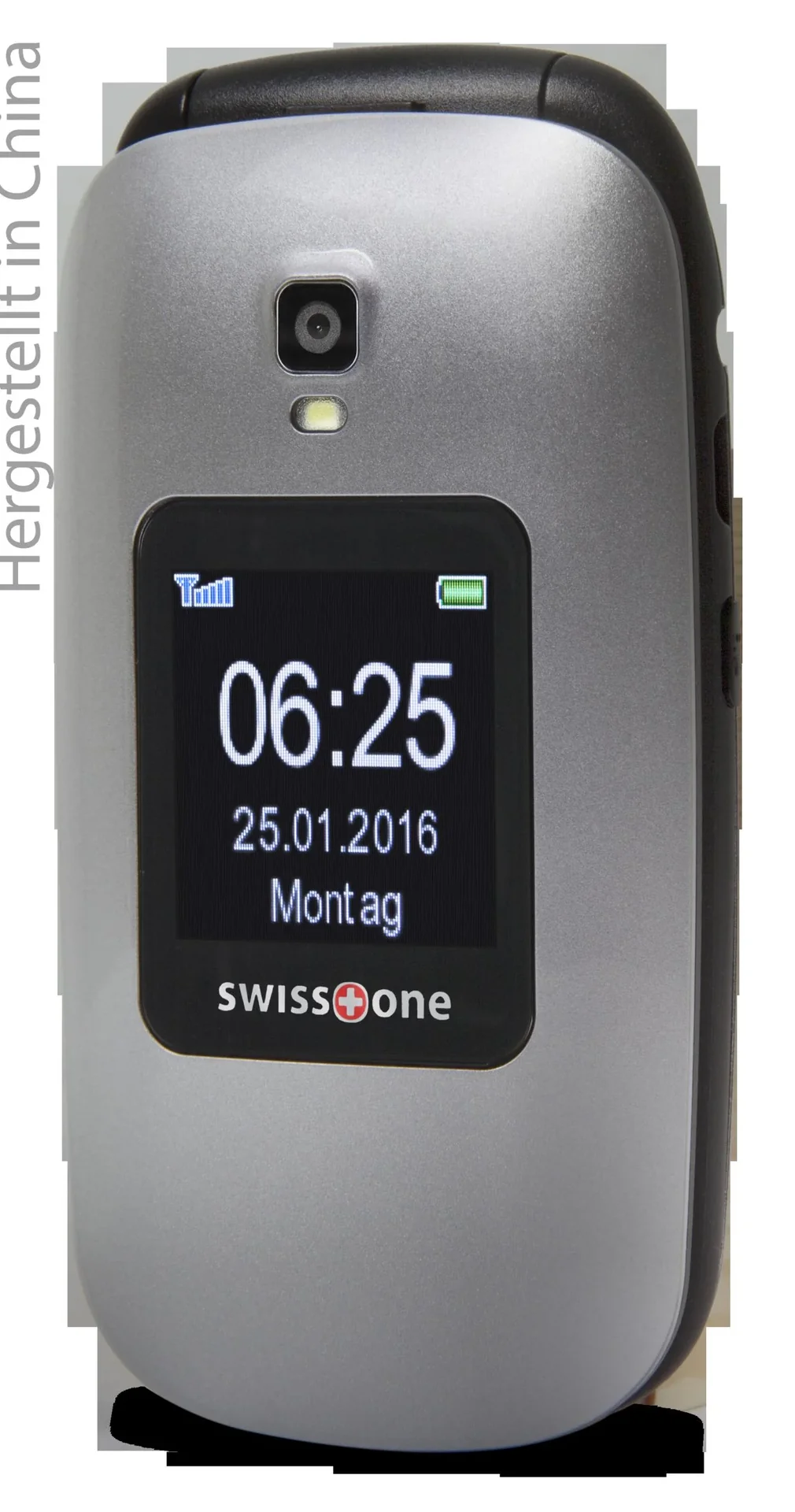 Senioren Klapphandy BBM 625 silber-schwarz, Großes 2,4" Farbdisplay, Zusätzliches 1,4" Außendisplay, Notruftaste - 1