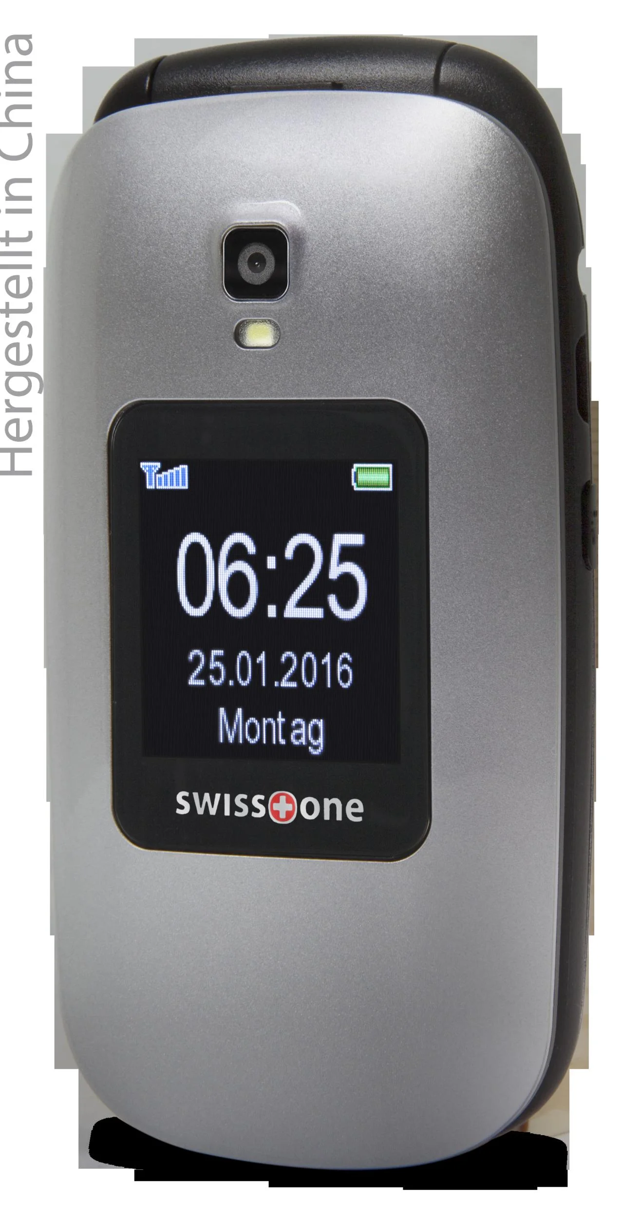 Senioren Klapphandy BBM 625 silber-schwarz, Großes 2,4" Farbdisplay, Zusätzliches 1,4" Außendisplay, Notruftaste - 1