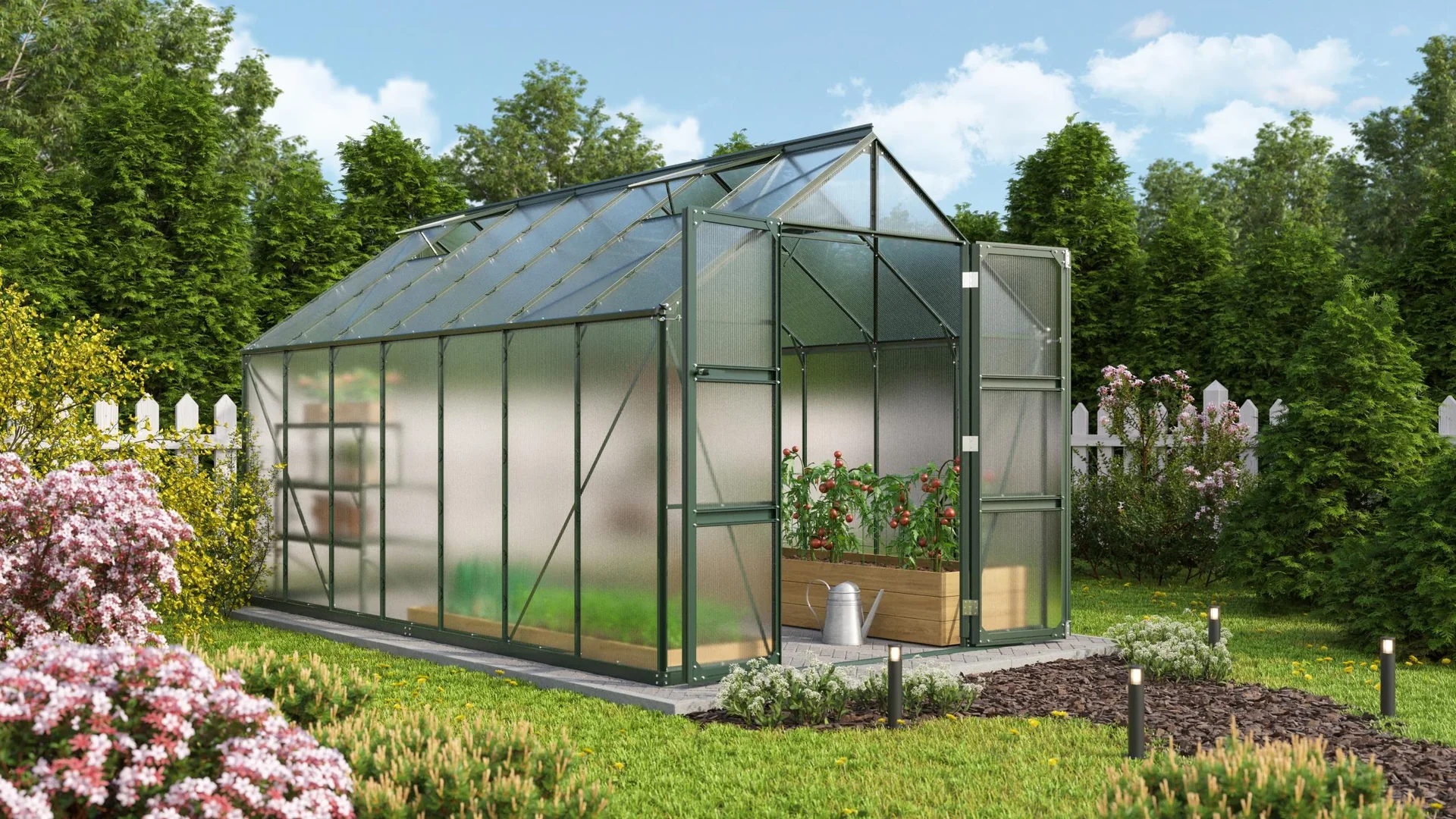 Gewächshaus Domus 11500 HKP 4 mm, Farbe smaragd - 0