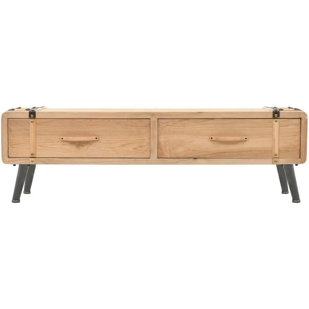 TV-Schrank 120x33x35 cm aus massivem Kiefernholz - 0