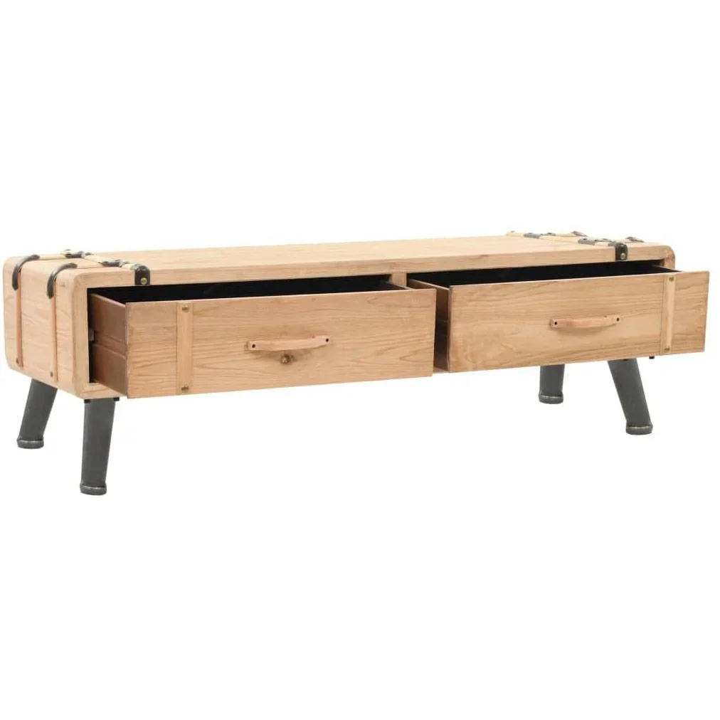 TV-Schrank 120x33x35 cm aus massivem Kiefernholz - 2