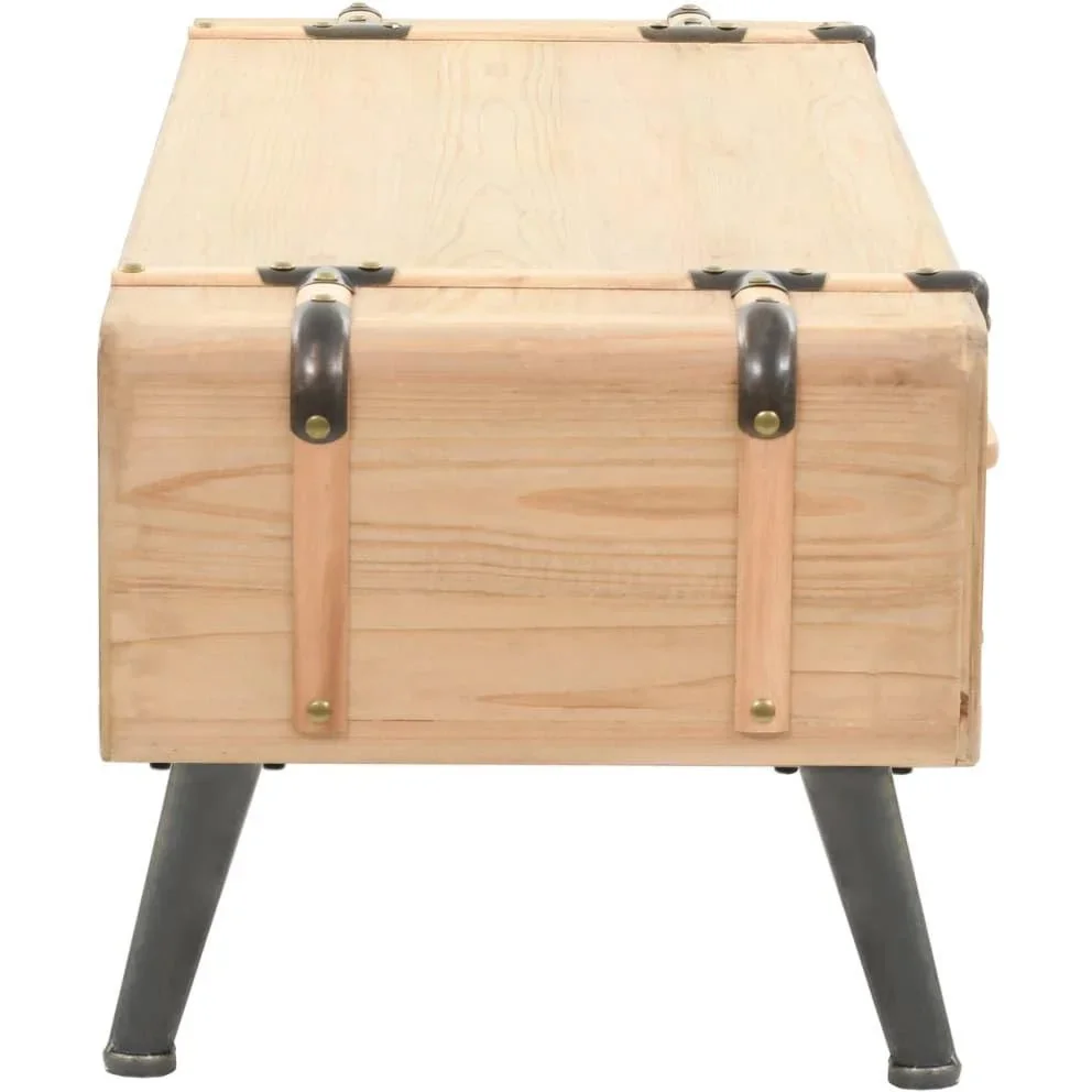 TV-Schrank 120x33x35 cm aus massivem Kiefernholz - 3