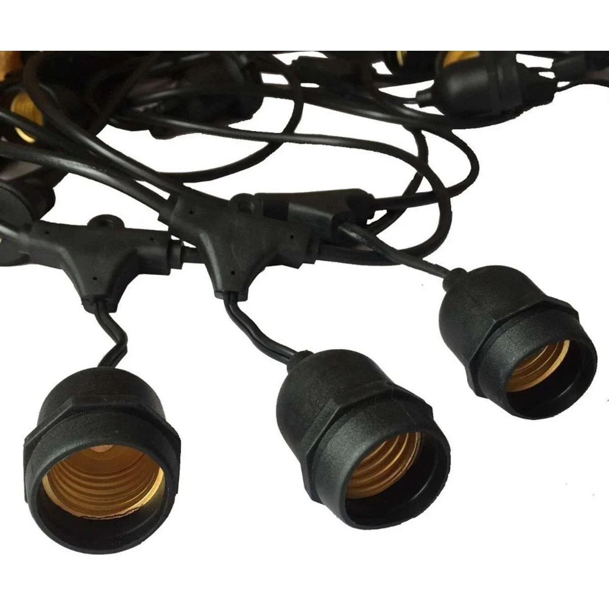 VT-7135 Lichtkabel - Wasserdicht - 10 E27-Armaturen - 5 Meter - 0