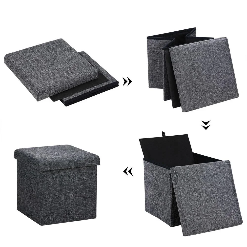 Klappbarer Hocker mit Ablage - 2