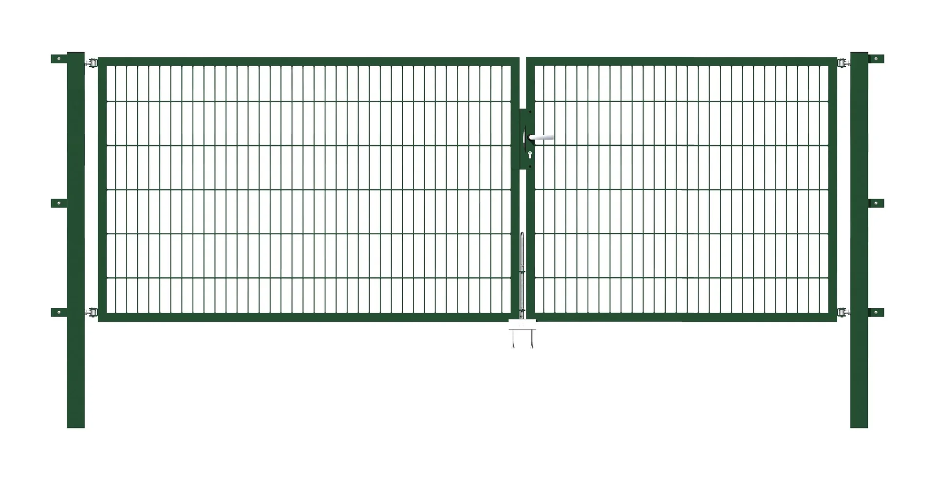 Doppeltor Flexo mit Zubehör, grün, Breite 350 cm, Höhe 120 cm, PF: 80x80 cm - 0