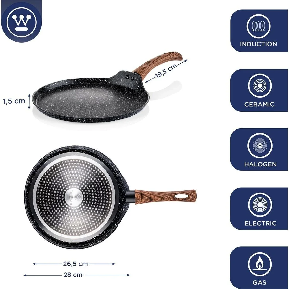 Performance Series Töpfe und Pfannen - Bratpfanne Sonderedition 24 cm + Pfannkuchenpfanne Sonderedition 28 cm - Schwarz - 0