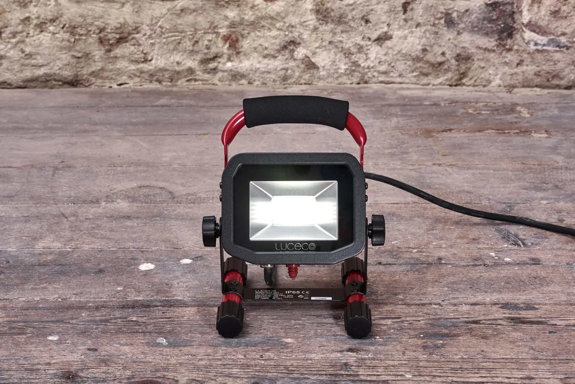 LED Baustrahler, 1200 Lumen, 15 Watt, 5000K, 2m Zuleitung - 0