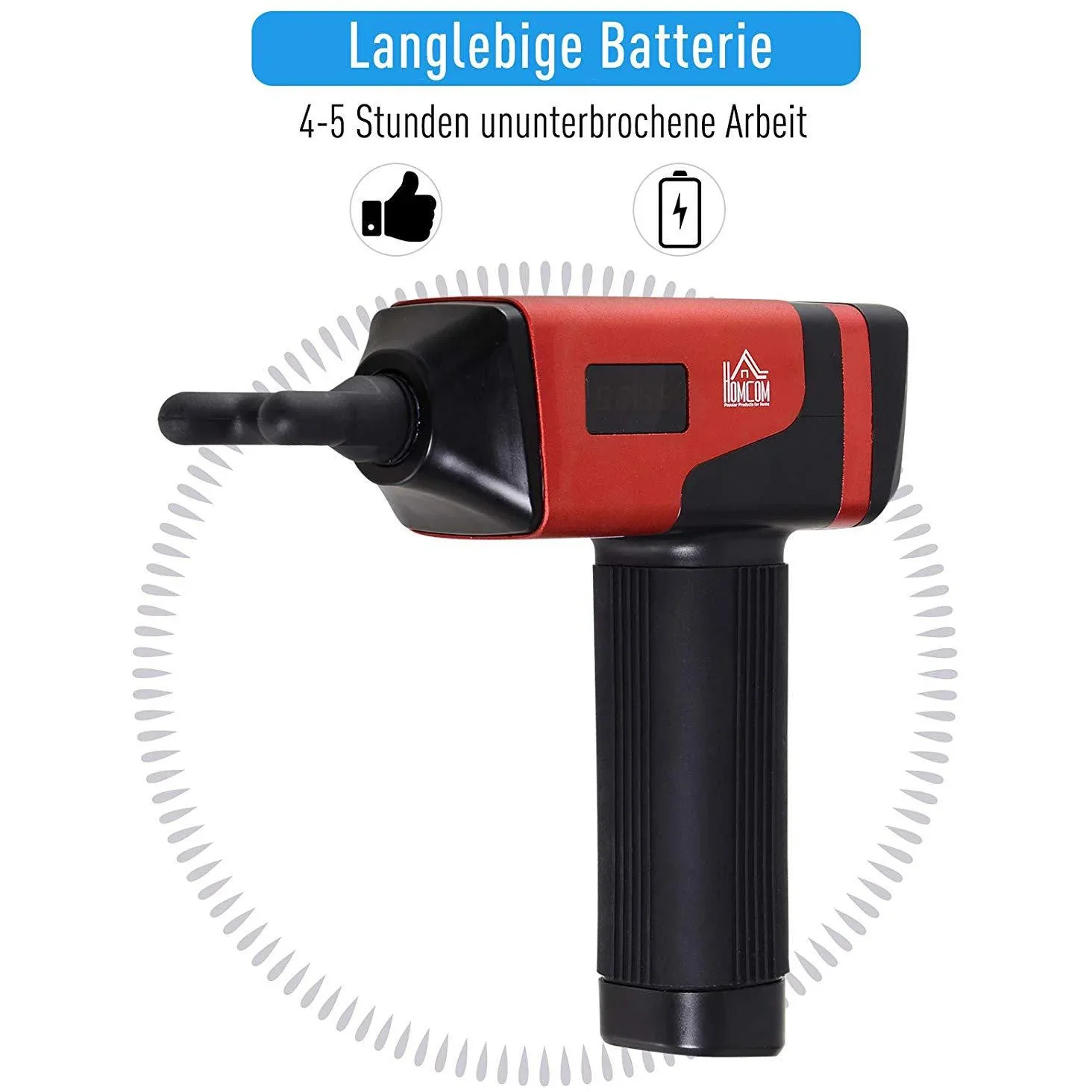 Massagegerät mit 6 Wechselköpfen - 1