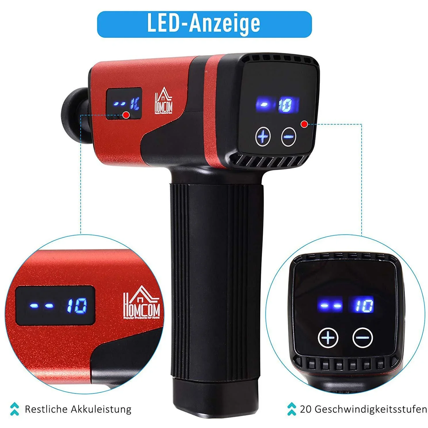 Massagegerät mit 6 Wechselköpfen - 2