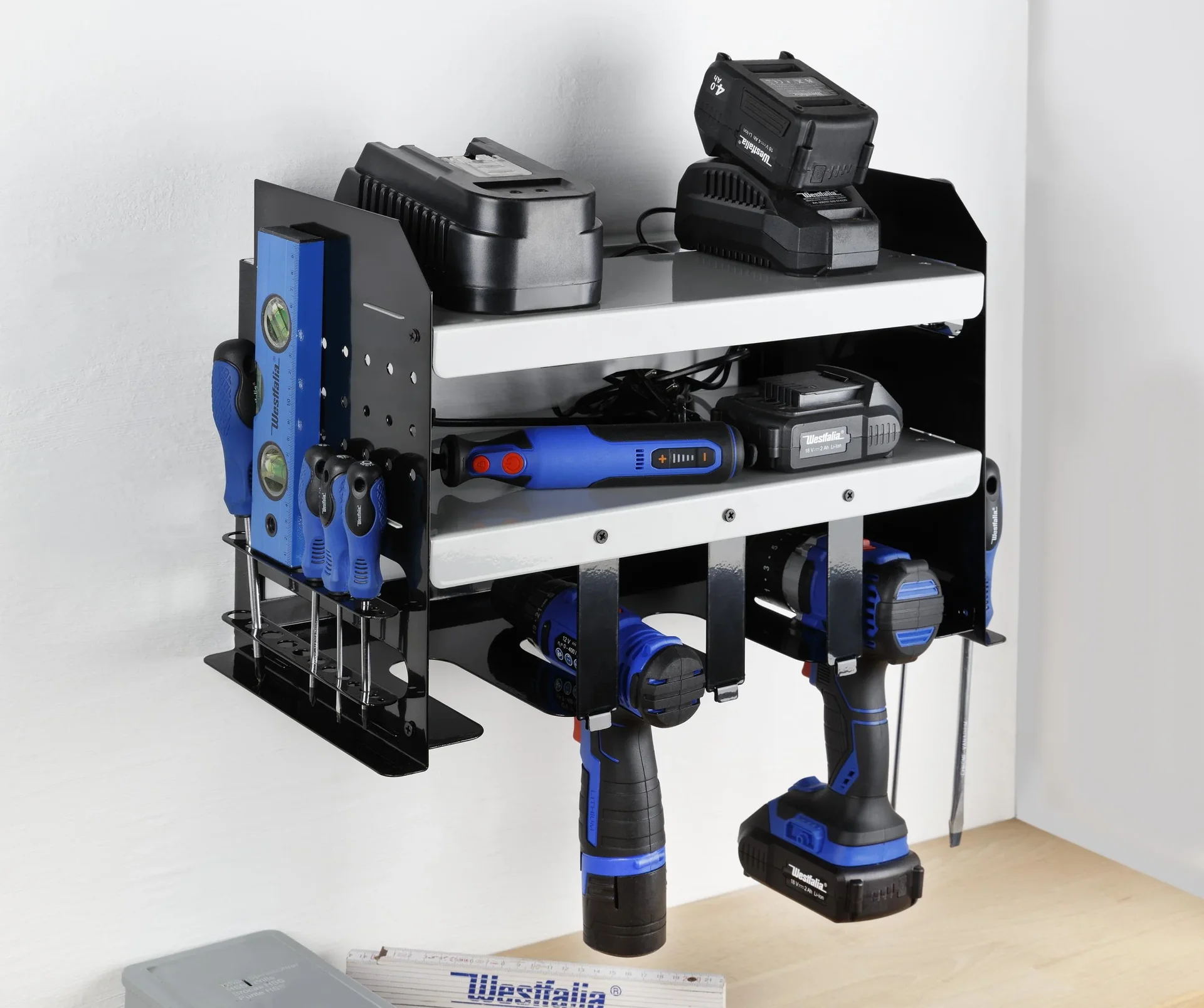 Werkstatt Wandregal für Elektro- und Handwerkzeuge - 1