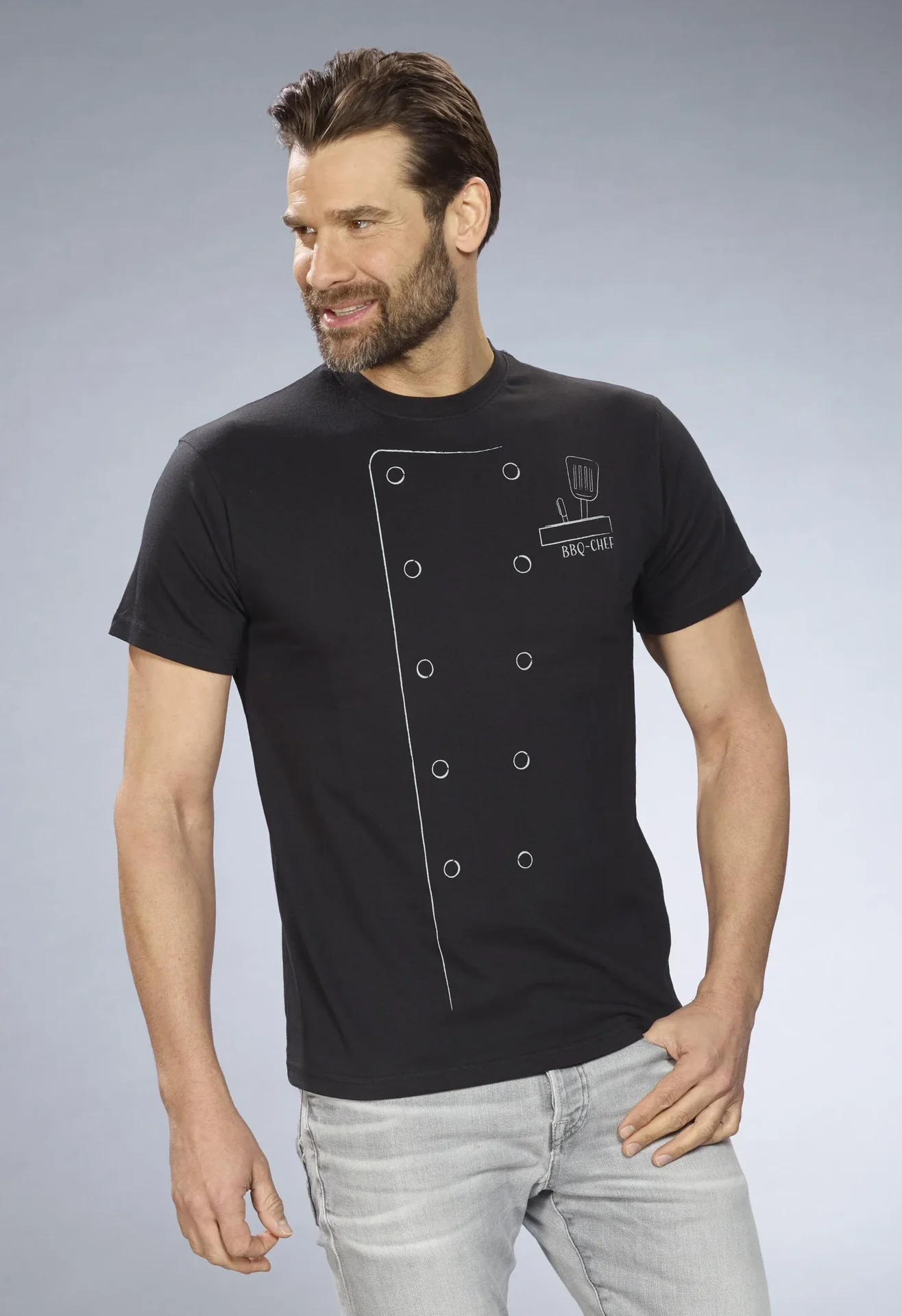 T-Shirt Grillmeister, Farbe schwarz, Gr.M - 0