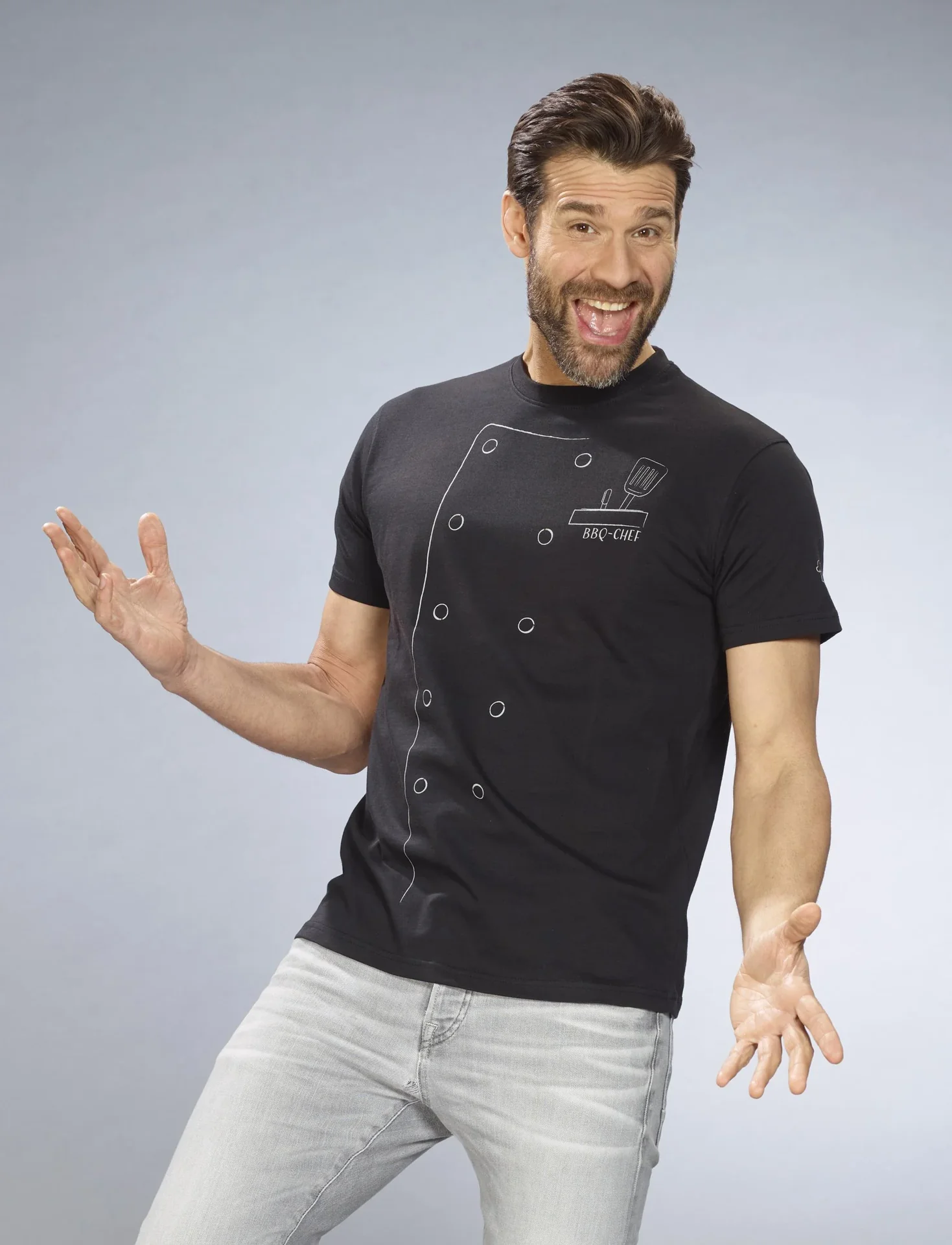 T-Shirt Grillmeister, Farbe schwarz, Gr.M - 2