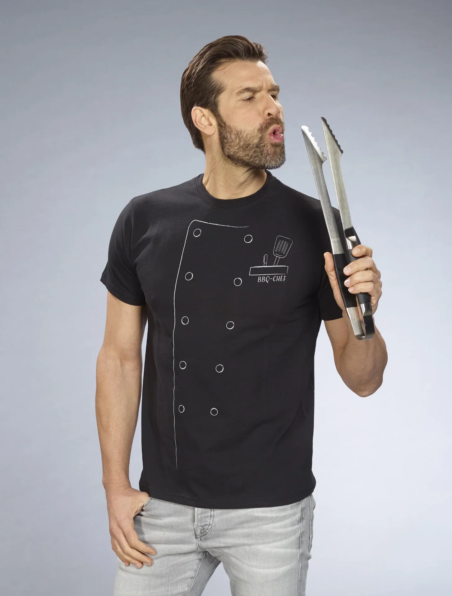 T-Shirt Grillmeister, Farbe schwarz, Gr.M - 9