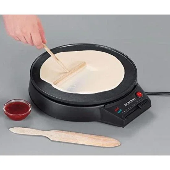 Crepe-Maker / Pfannkuchen-Eisen - 1000 Watt - Schwarz - 2