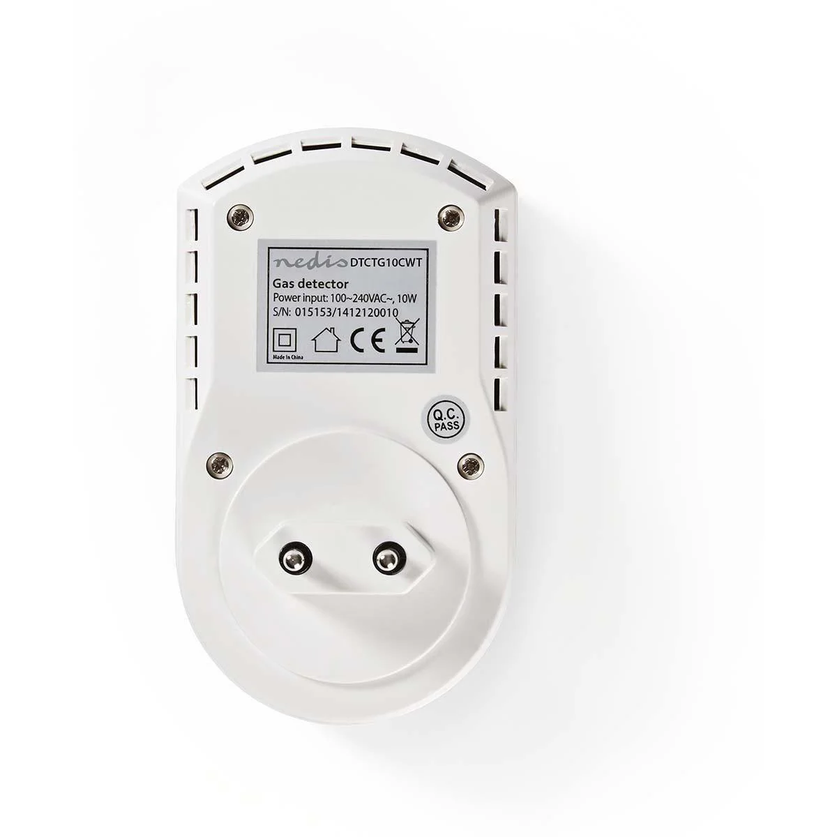Nedis Gasmelder - 85 dB - Netzbetrieb - Weiß - 2