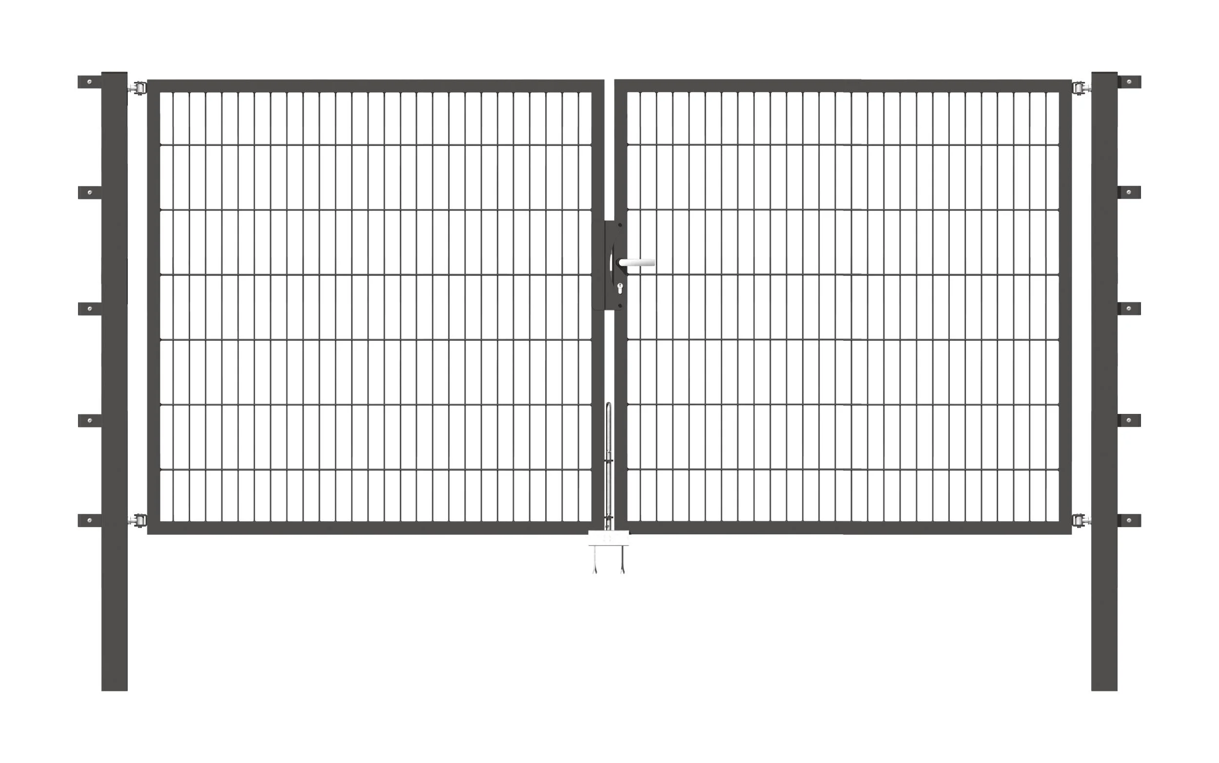 Doppeltor-Set Flexo inkl. Pfosten 3 x 1,4 m anthrazit - 0
