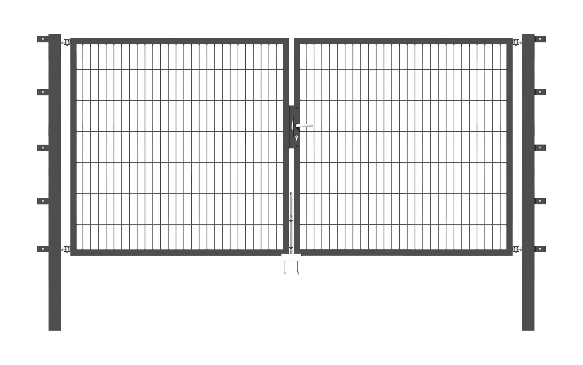 Doppeltor-Set Flexo inkl. Pfosten 3 x 1,4 m anthrazit - 0