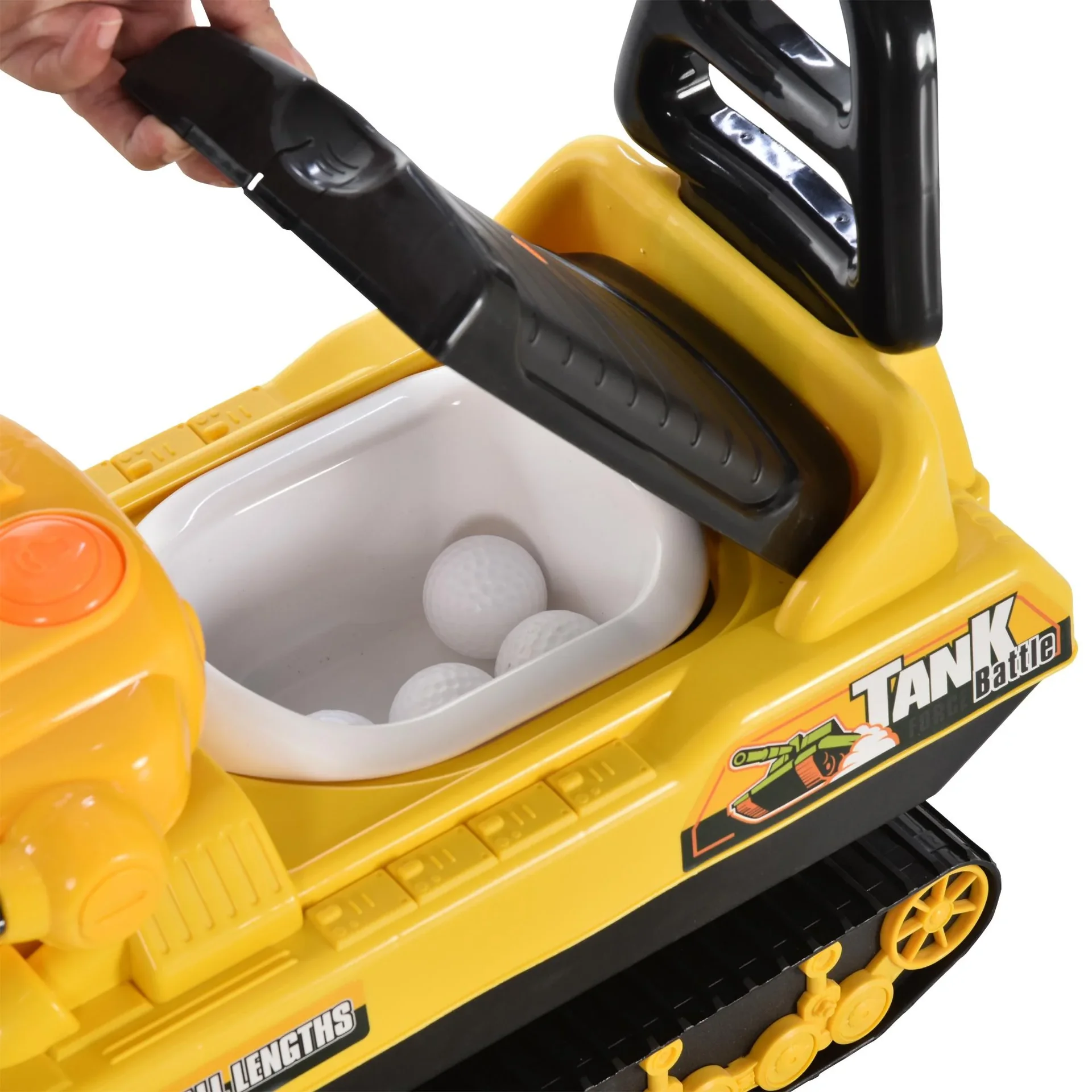 Kinder Rutscherauto als Panzer - 1