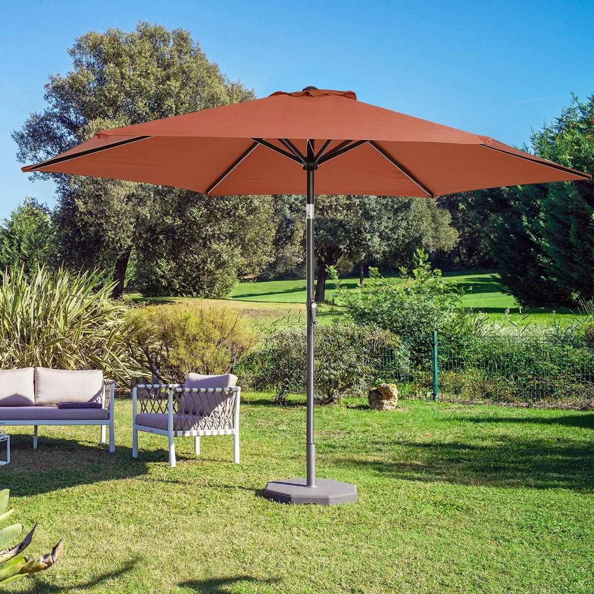 Sonnenschirm Tahiti Terracotta Alu 300cm - 0