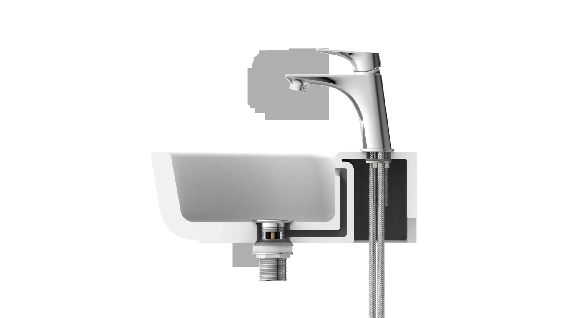 Waschtischarmatur "BOSTON", Chrom - 0