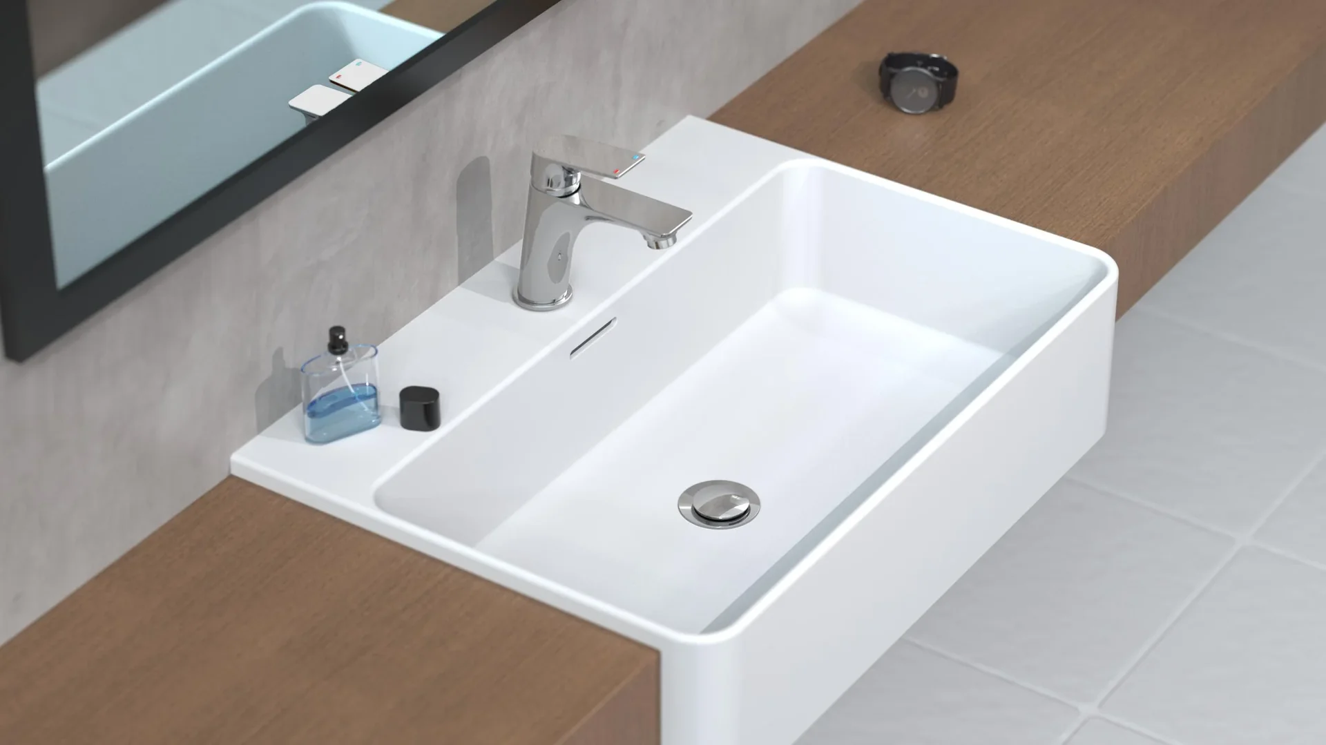 Waschtischarmatur "BOSTON", Chrom - 6