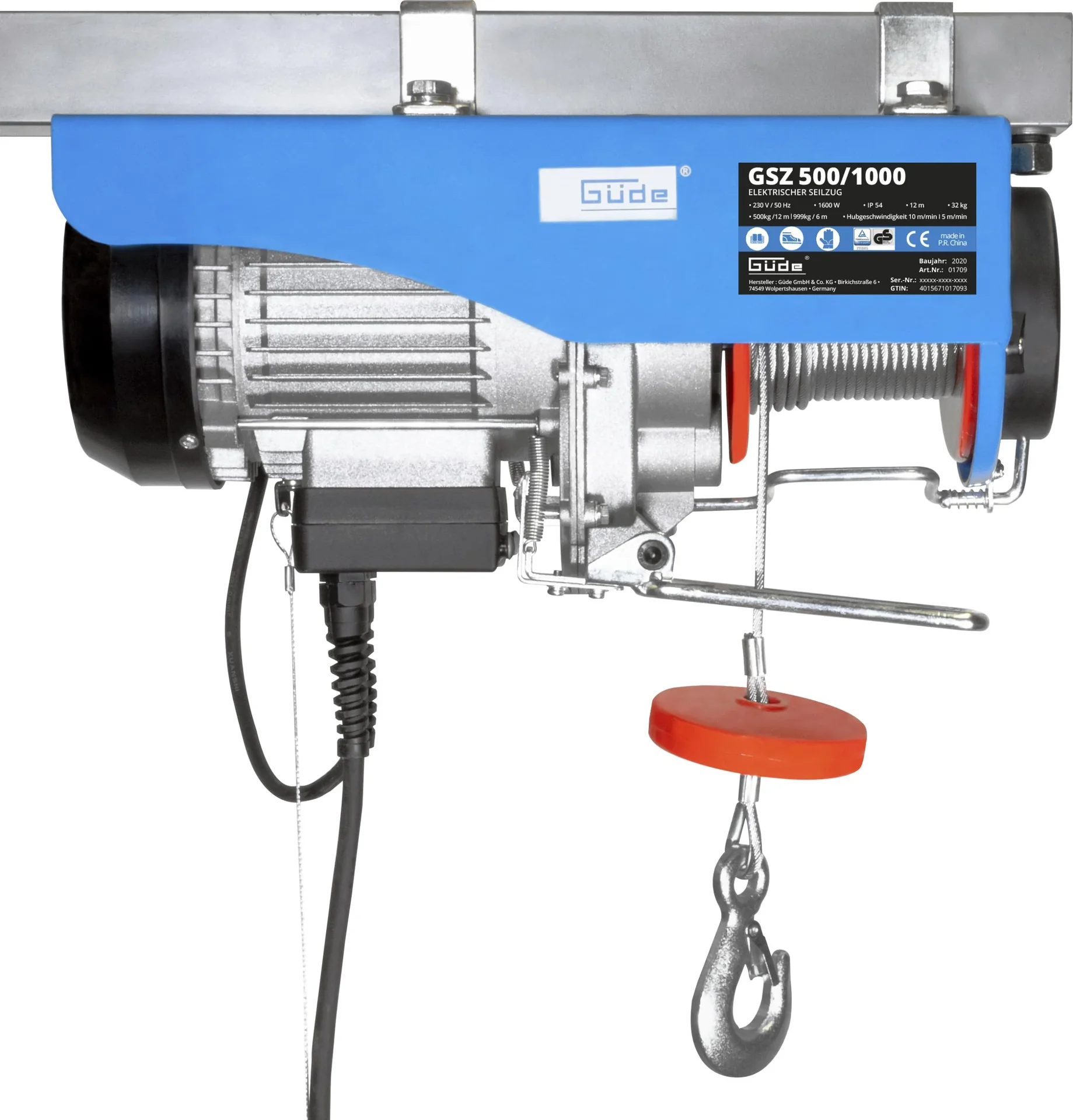 Elektrischer Seilzug GSZ 500/1000 - 0