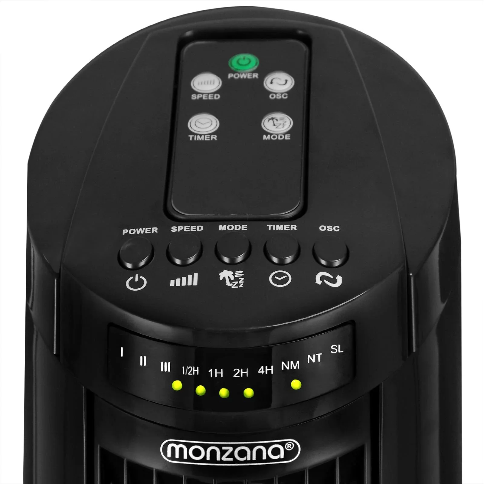 Turmventilator mit Fernbedienung, Turbofuncite & Aromabox schwarz - 1