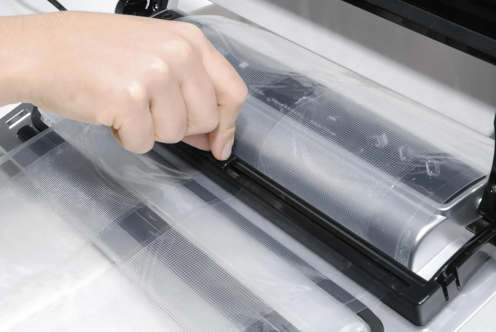 Vakuumierer Edelstahl VC250, 120 Watt, GRATIS dazu 2 Profi Rollen und Vakuumierschlauch für Behälter - 3