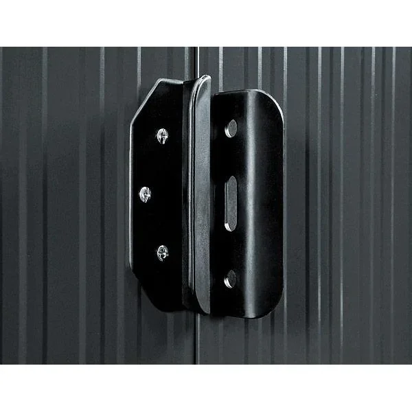 Gartenhaus anthrazitfarbenes Metall 196 x 122 x180 cm - 7